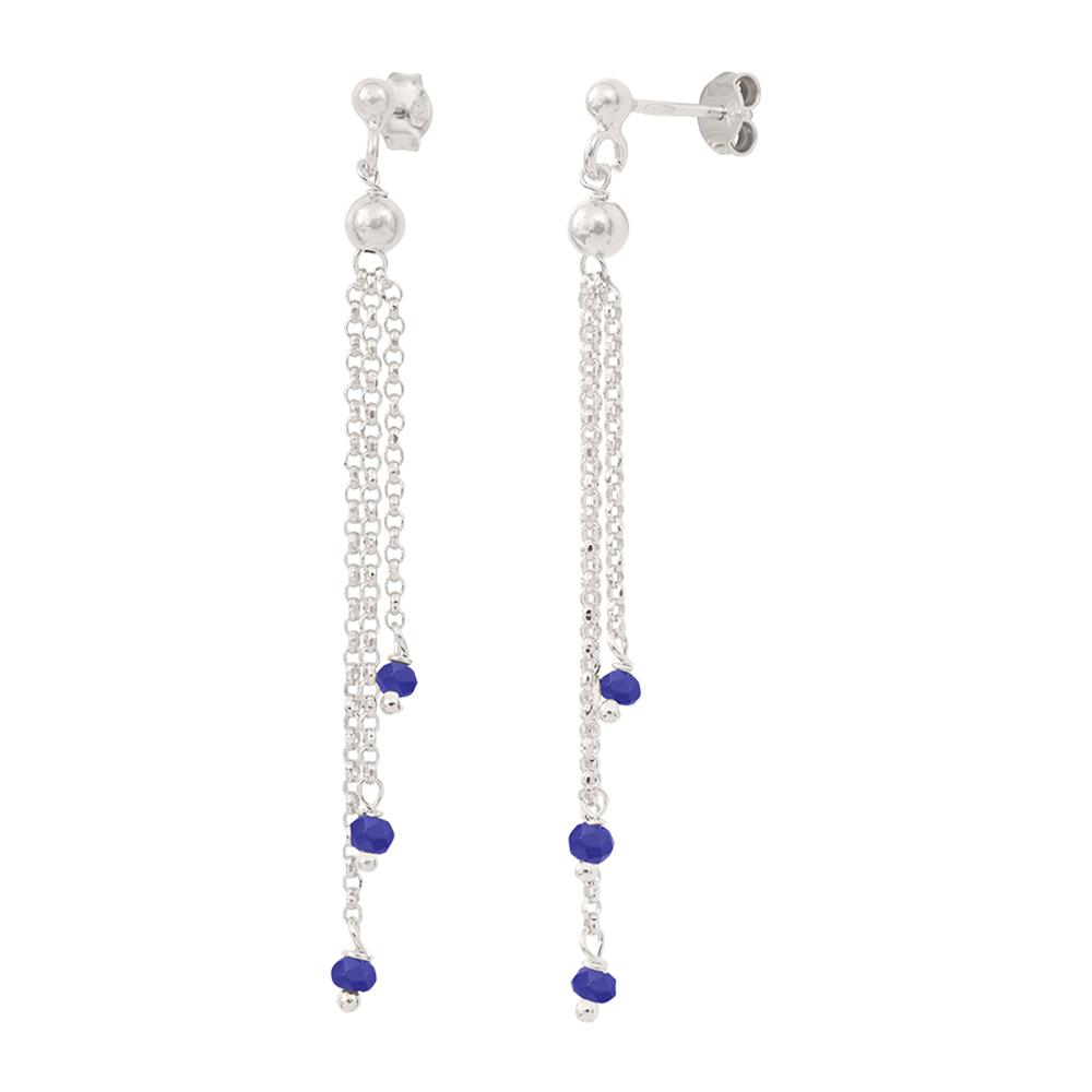 Boucles D'oreilles Bleu Clio Blue Cristal pas cher