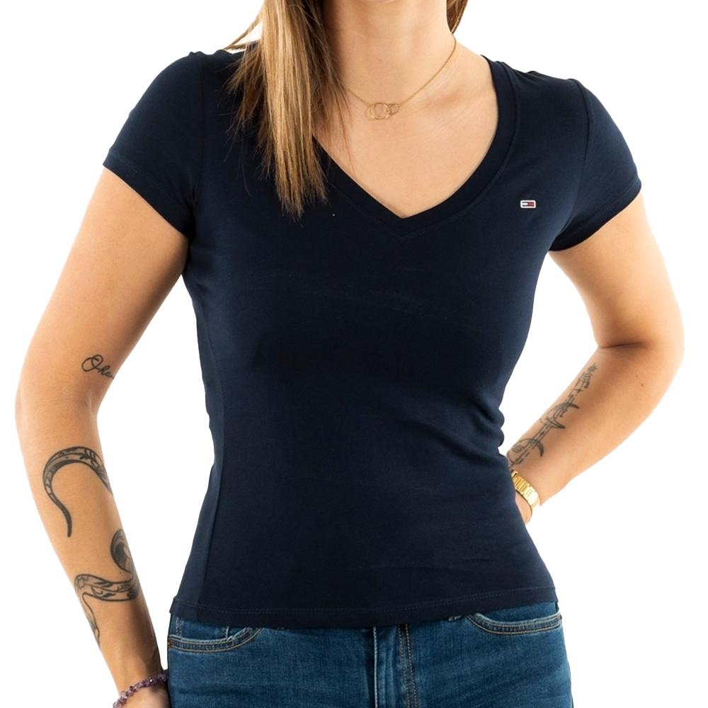 T-shirt Marine Femme Tommy Hilfiger Aruba pas cher