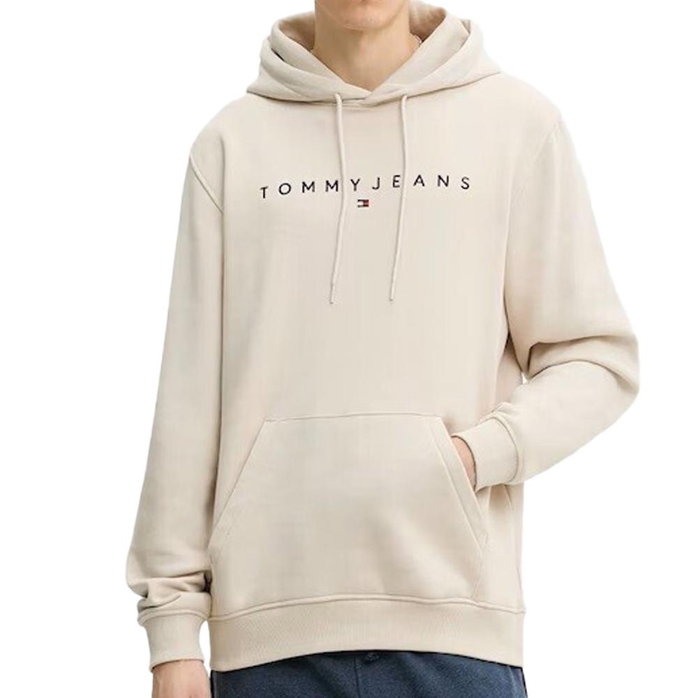 Sweat Beige Homme Tommy Hilfiger Tjm Reg Linear pas cher