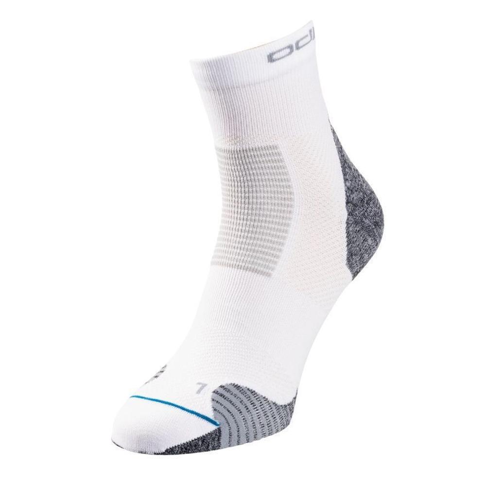 X1 Paire de Chaussettes Blanc Odlo Ceramicool Stabilizer pas cher
