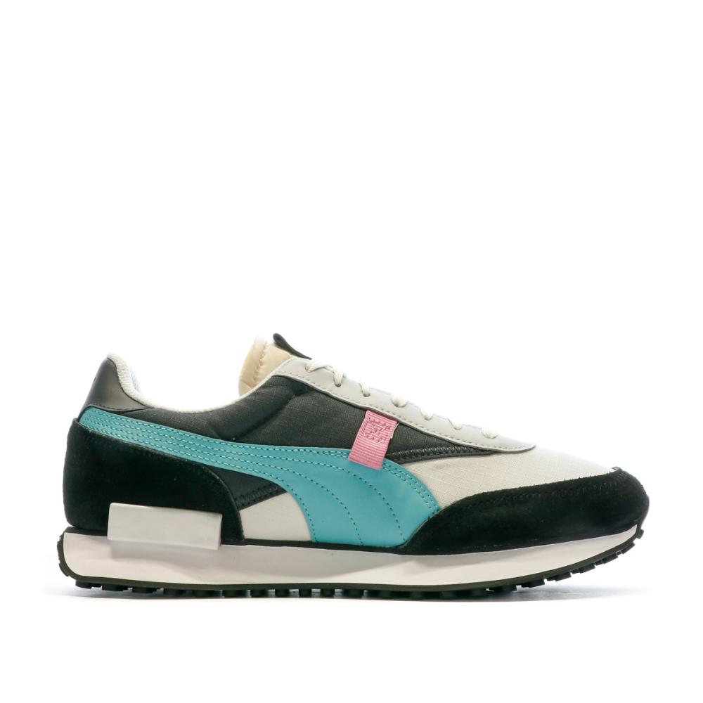 Baskets Noir/Bleu Garçon Puma Future Rider Play On vue 2