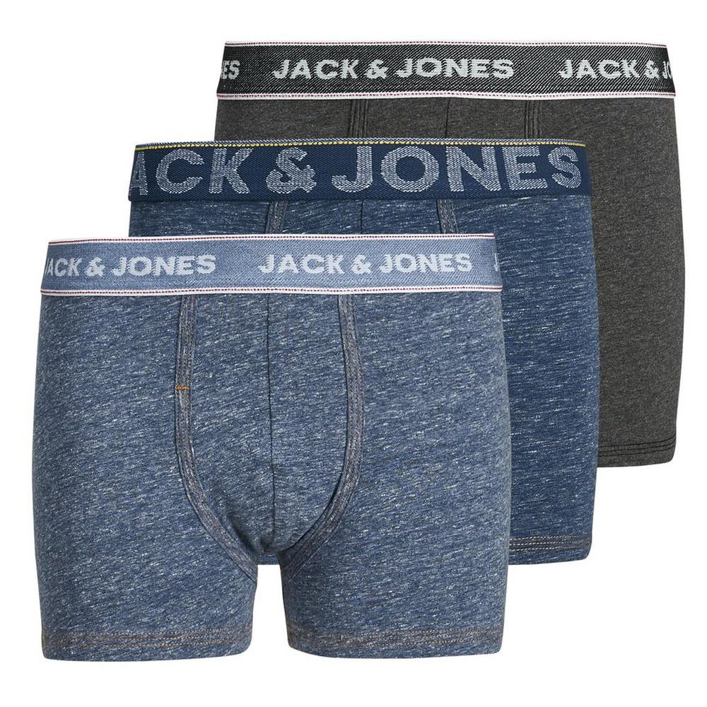 Lot X3 Boxers Marine/Gris Garçon Jack and Jones Denim pas cher