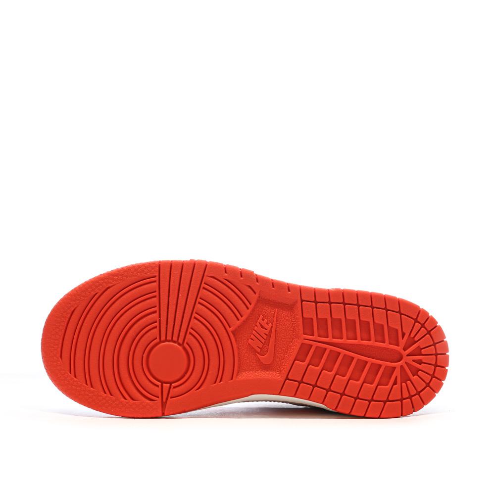 Baskets Orange/Noire Garçon Nike Dunk Low vue 5