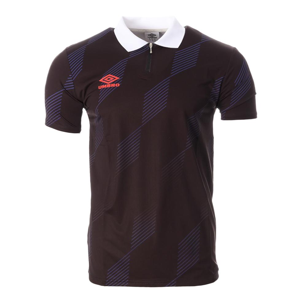 Polo Noir/Bleu Homme Umbro King 22e pas cher
