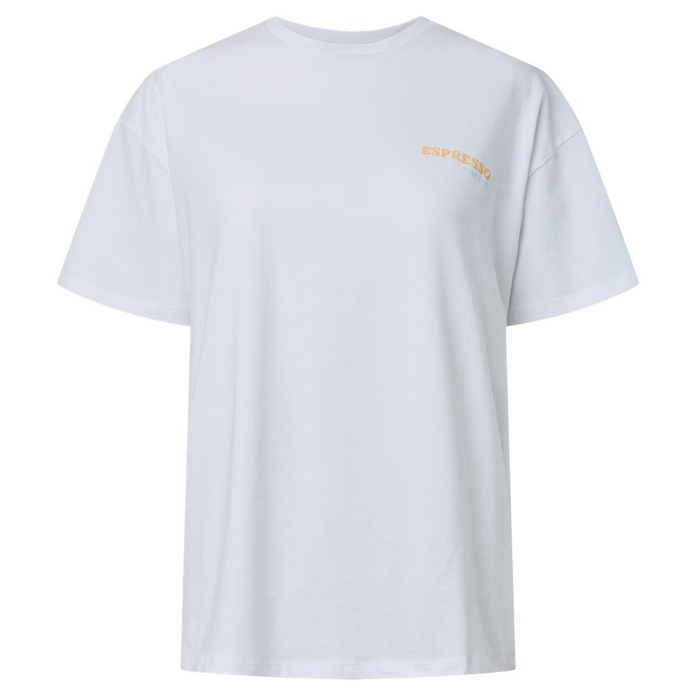 T-Shirt Blanc Femme Pieces Fasty Oversize pas cher