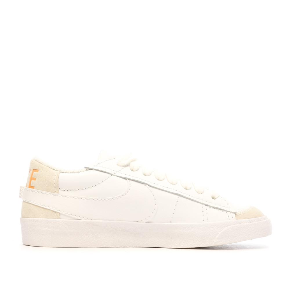 Baskets Blanches/Orange Mixte Nike Blazer Low 77 Jumbo vue 2