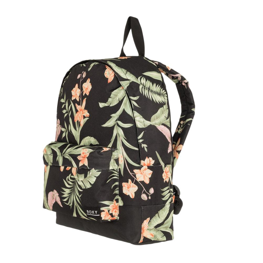 Sac à Dos Noir à Fleurs Femme Roxy Sugar Baby pas cher