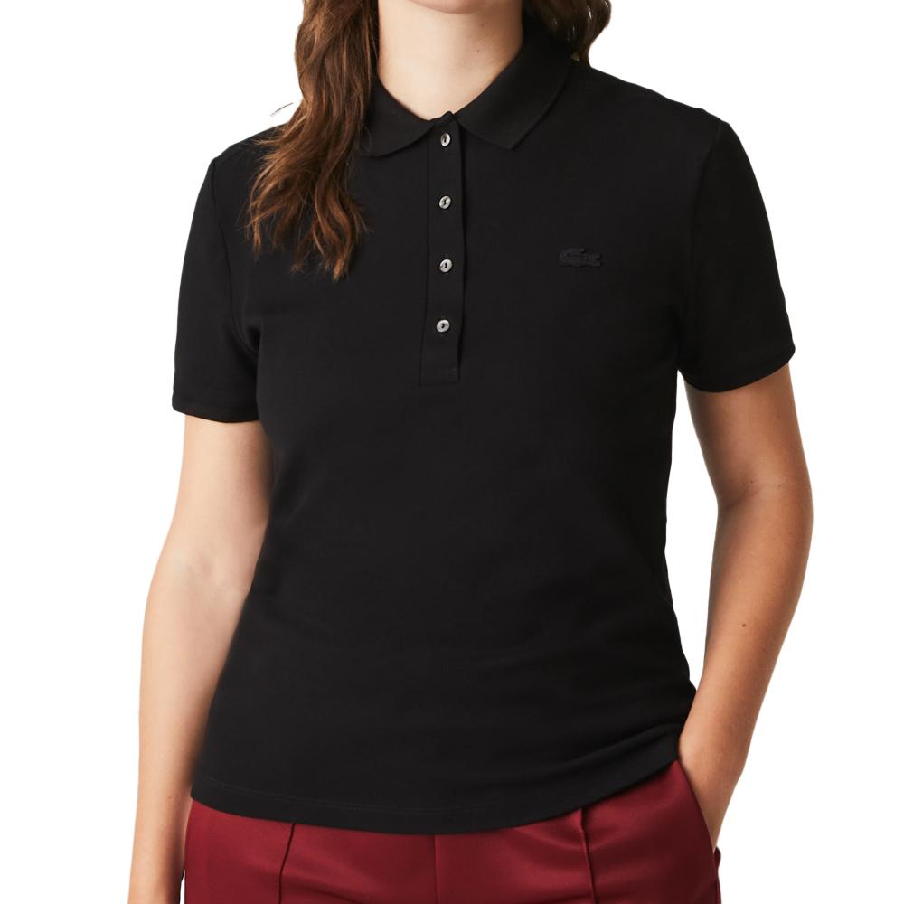 Polo Noir Femme Lacoste PF5462 pas cher