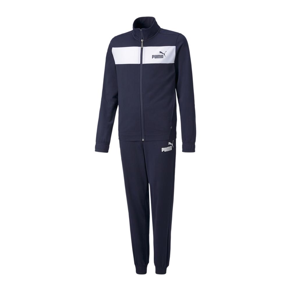 Survêtement Marine/Blanc Garçon Puma Poly pas cher