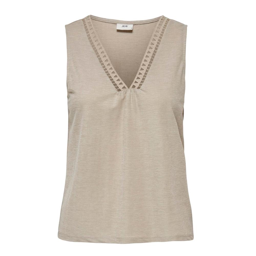 Débardeur Beige Femme JDY Crochet pas cher