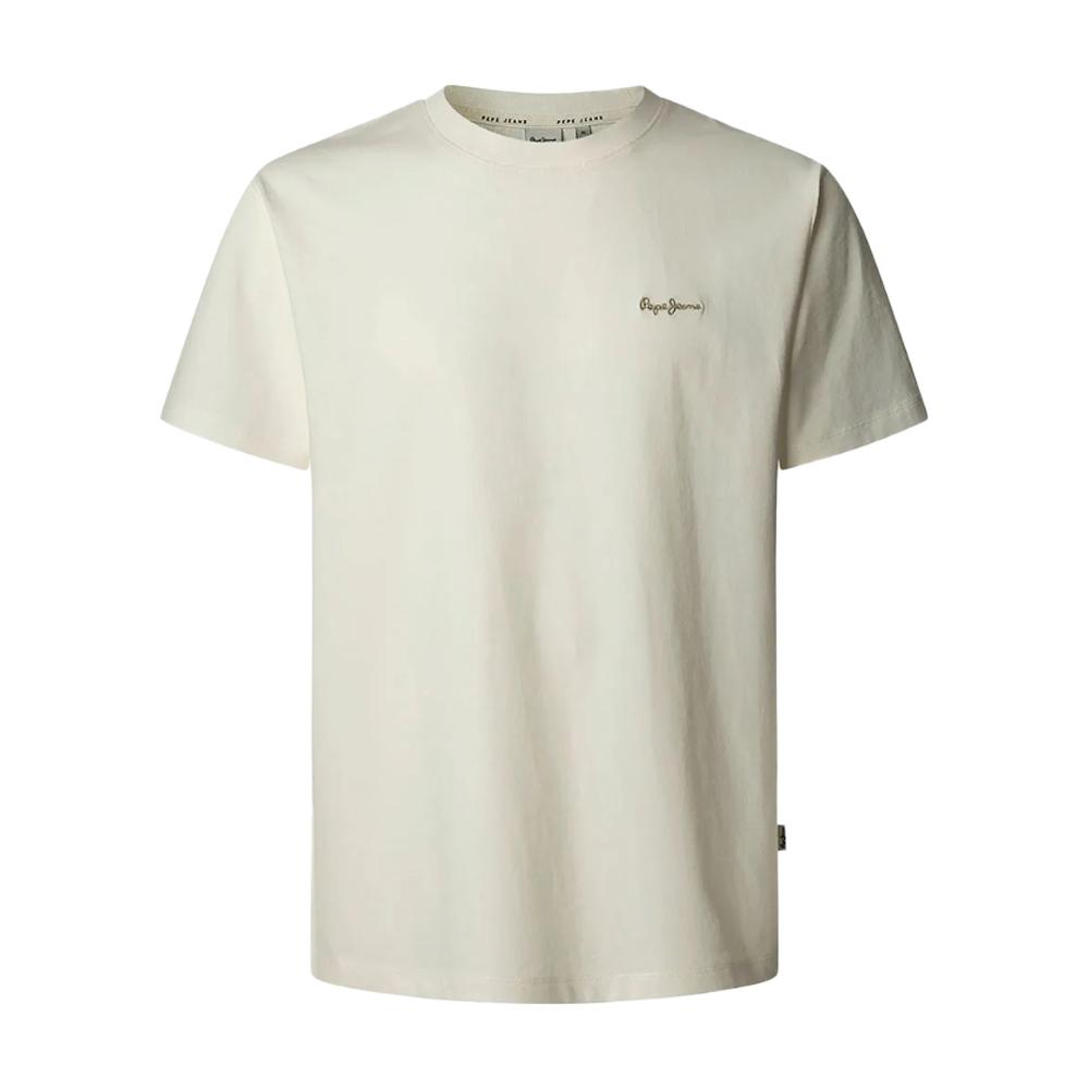 T-shirt Blanc Homme Pepe jeans Contrast pas cher