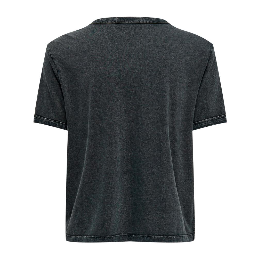 T-shirt Noir/Gris Femme JDY Elina vue 2