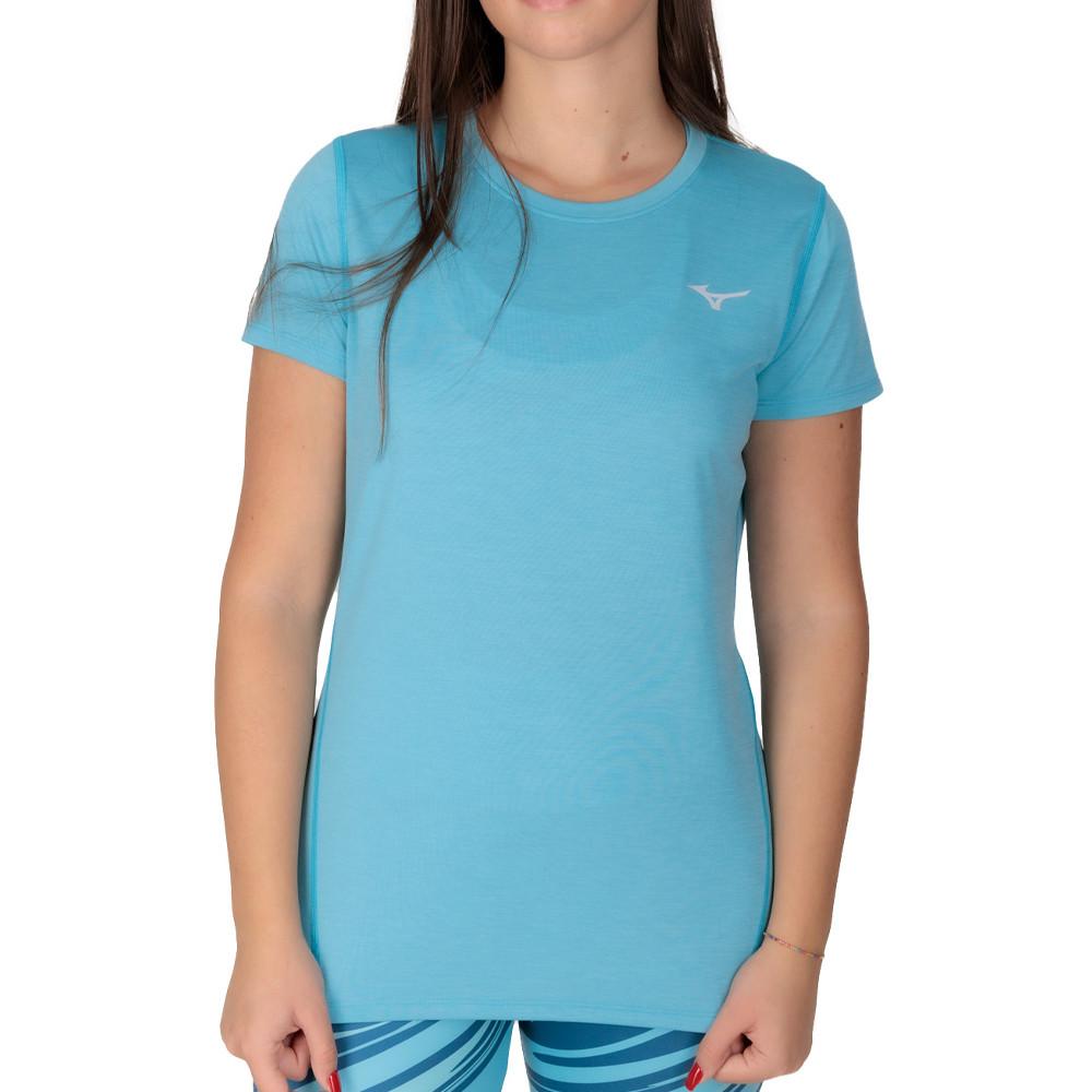 T-shirt Bleu Femme Mizuno Impulse pas cher