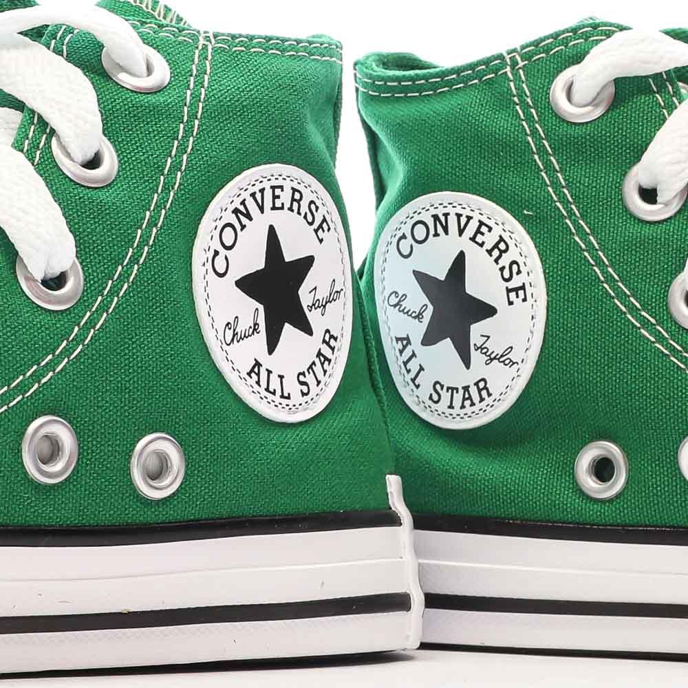 Baskets Vertes Garçon Converse Chuck Taylor All Star Sketch vue 7