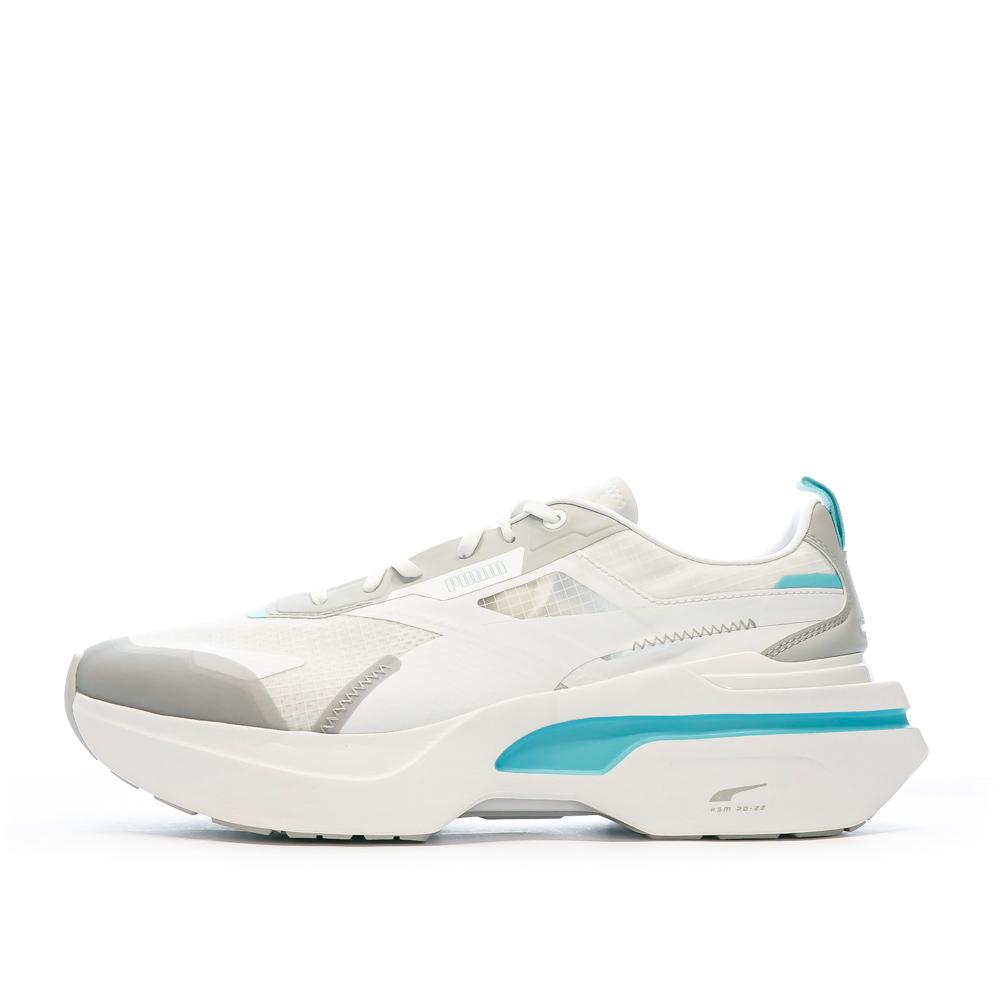 Baskets Blanches/Bleu Homme Puma Kosmo Rider pas cher