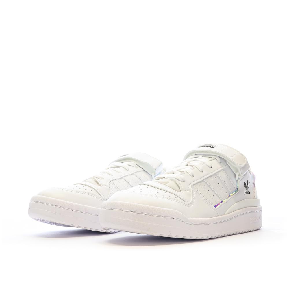 Baskets Blanches Femme Adidas Forum Low vue 6