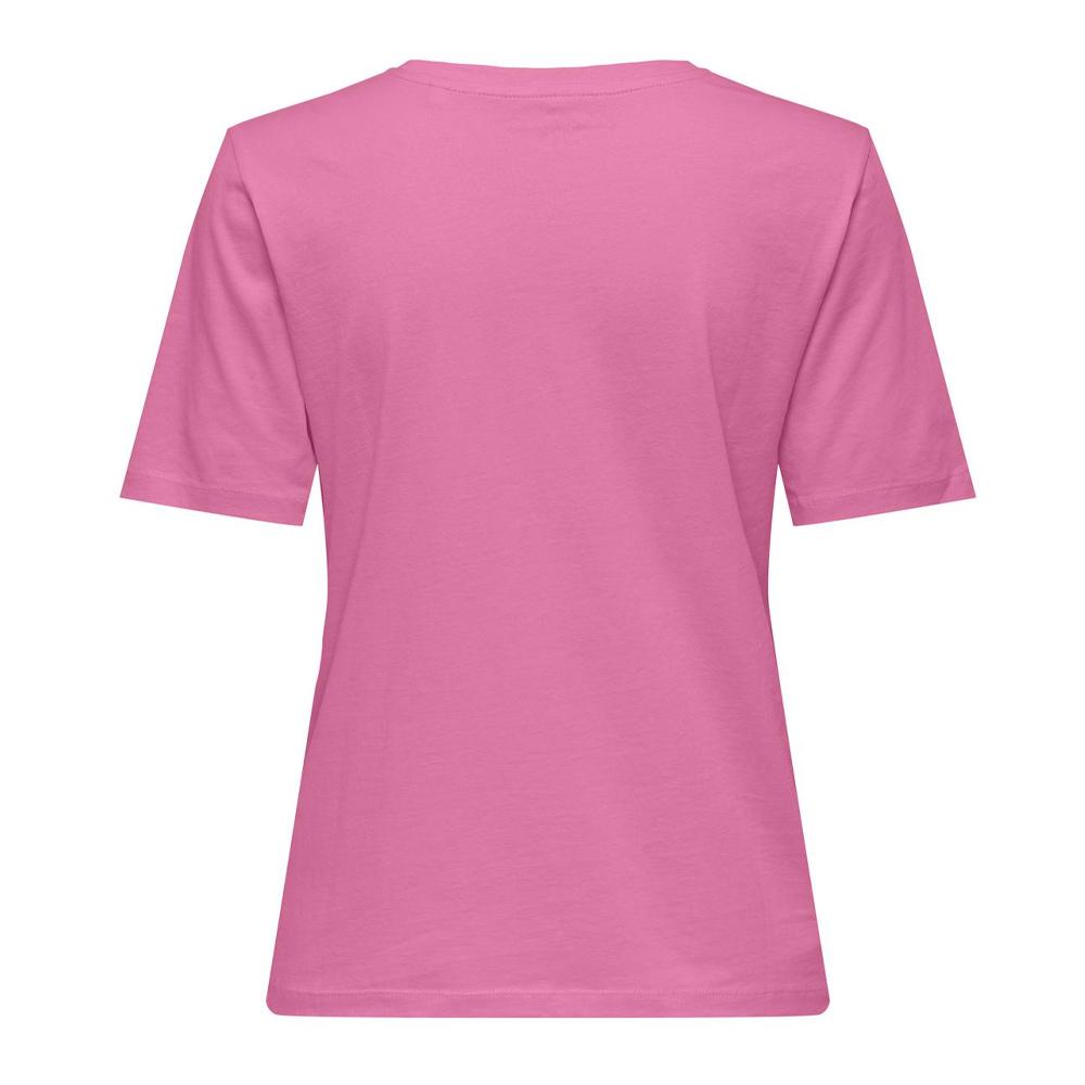T-Shirt Rose Femme Only Happy vue 2