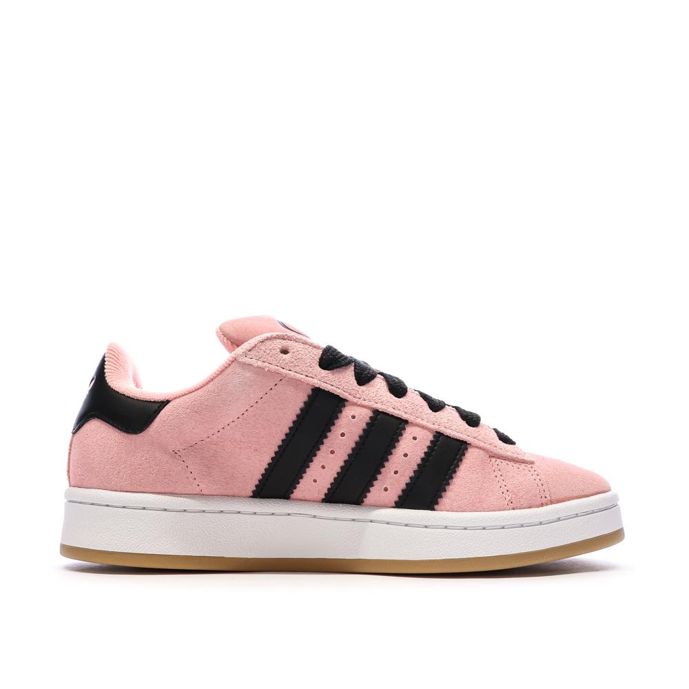 Campus Baskets Rose/Noir Femme Adidas vue 2