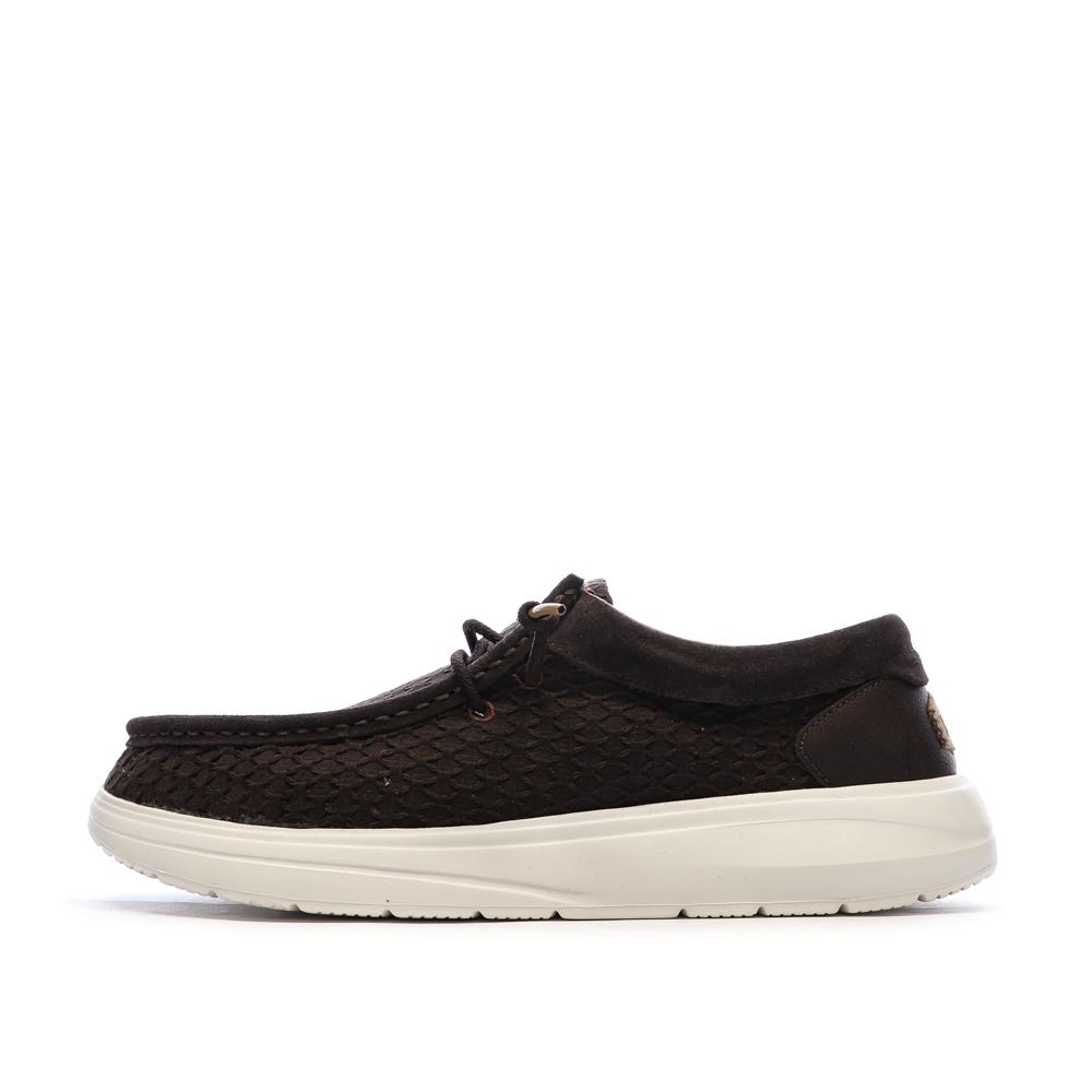 Chaussures Marron Homme Hey Dude Mole Brown pas cher