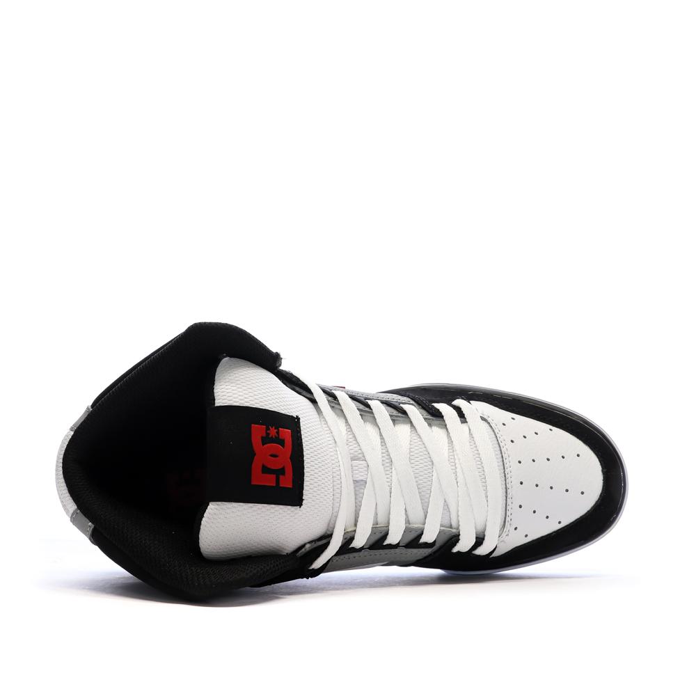 Weiße/schwarze Herren-Sneaker DC Shoes Pure High Ansicht 4