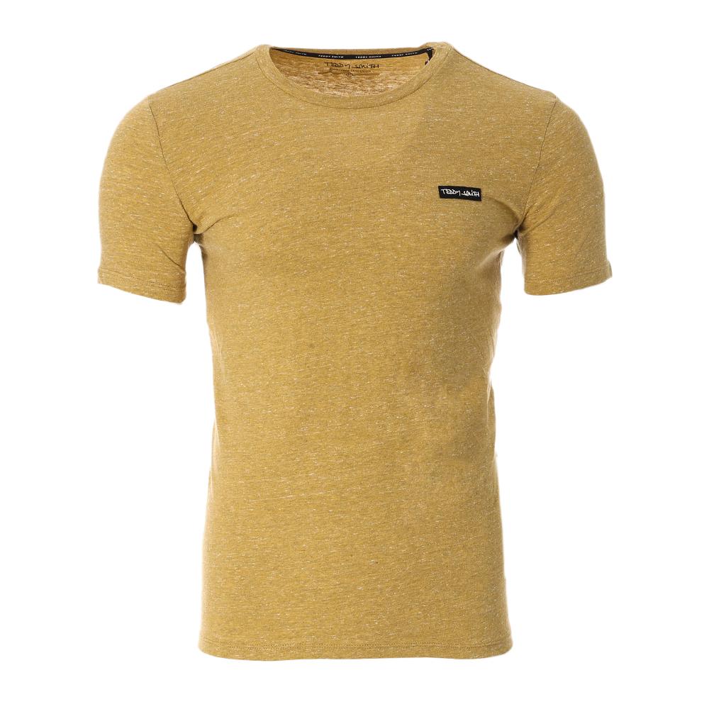 T-shirt Jaune Chiné Homme Teddy Smith Chine pas cher