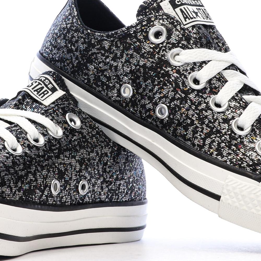Baskets Noir/Argent Homme Converse Chuck Taylor All Star Glitter vue 7