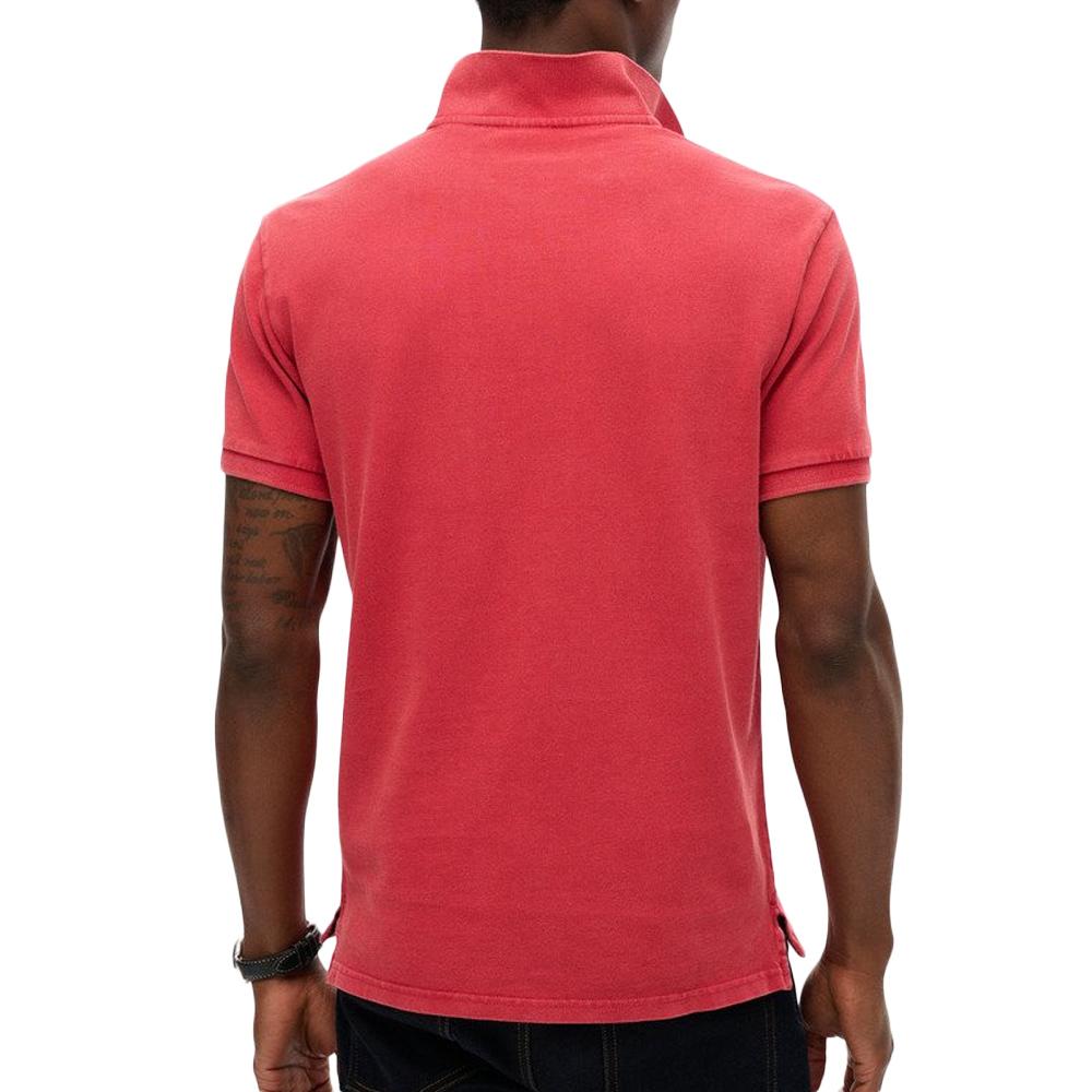 Polo Rose Homme Superdry Classic Pique vue 2