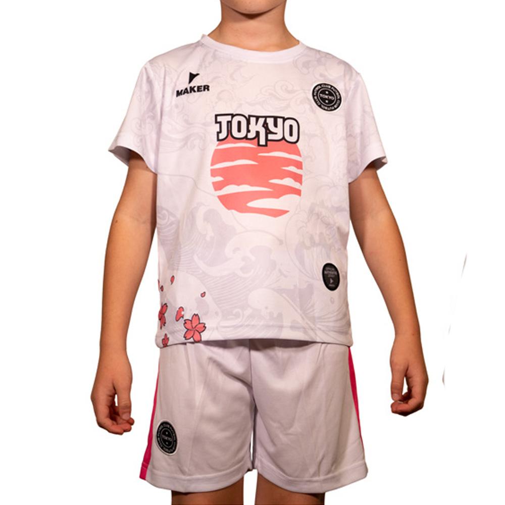 Ensemble Blanc/Rose Enfant Sport Zone Tokyo pas cher