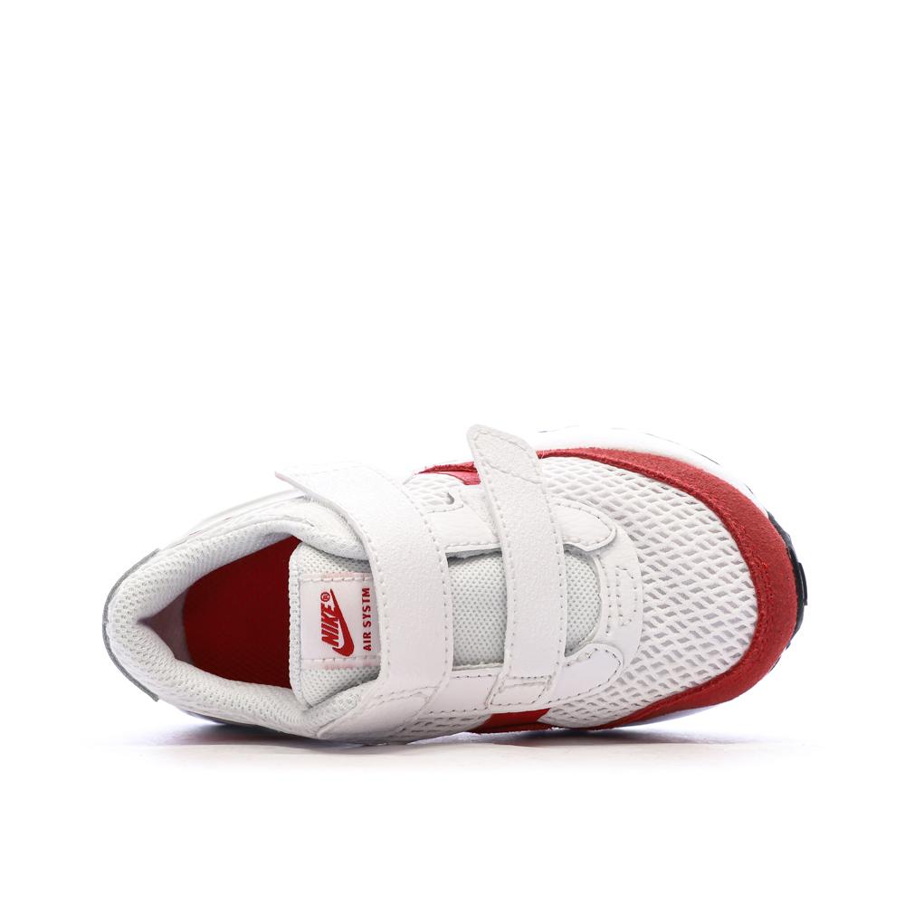 Baskets Blanc/Rouge Garçon Nike Nike Air Max Systm vue 4