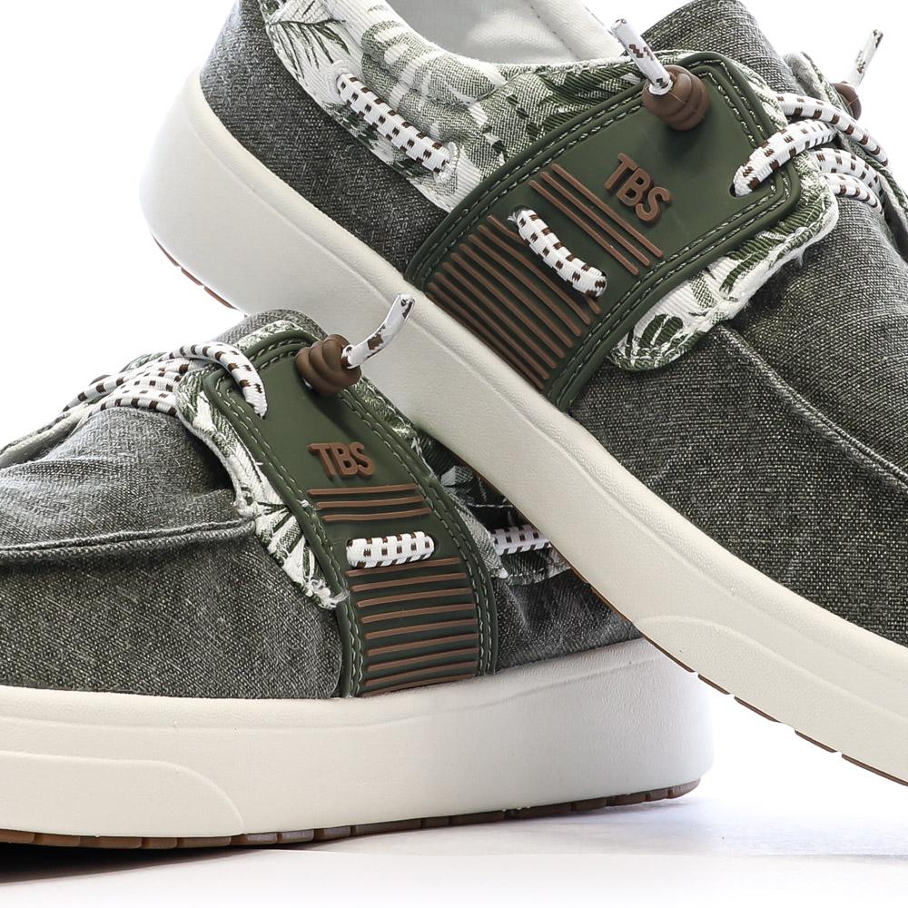 Zapatos náuticos verdes para hombre TBS Geo ver 7