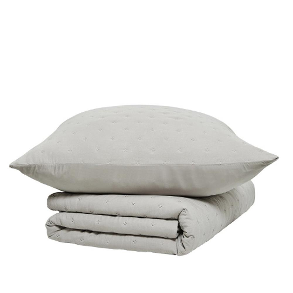 Couvre lit Beige + 2 Taies D'oreiller Today 260x240cm vue 2