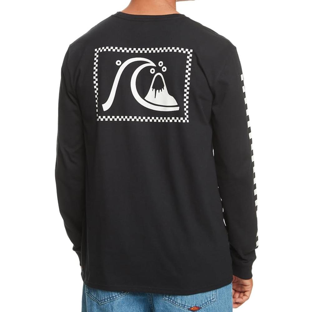 T-shirt Manches Longues Noir Homme Quiksilver The Original vue 2