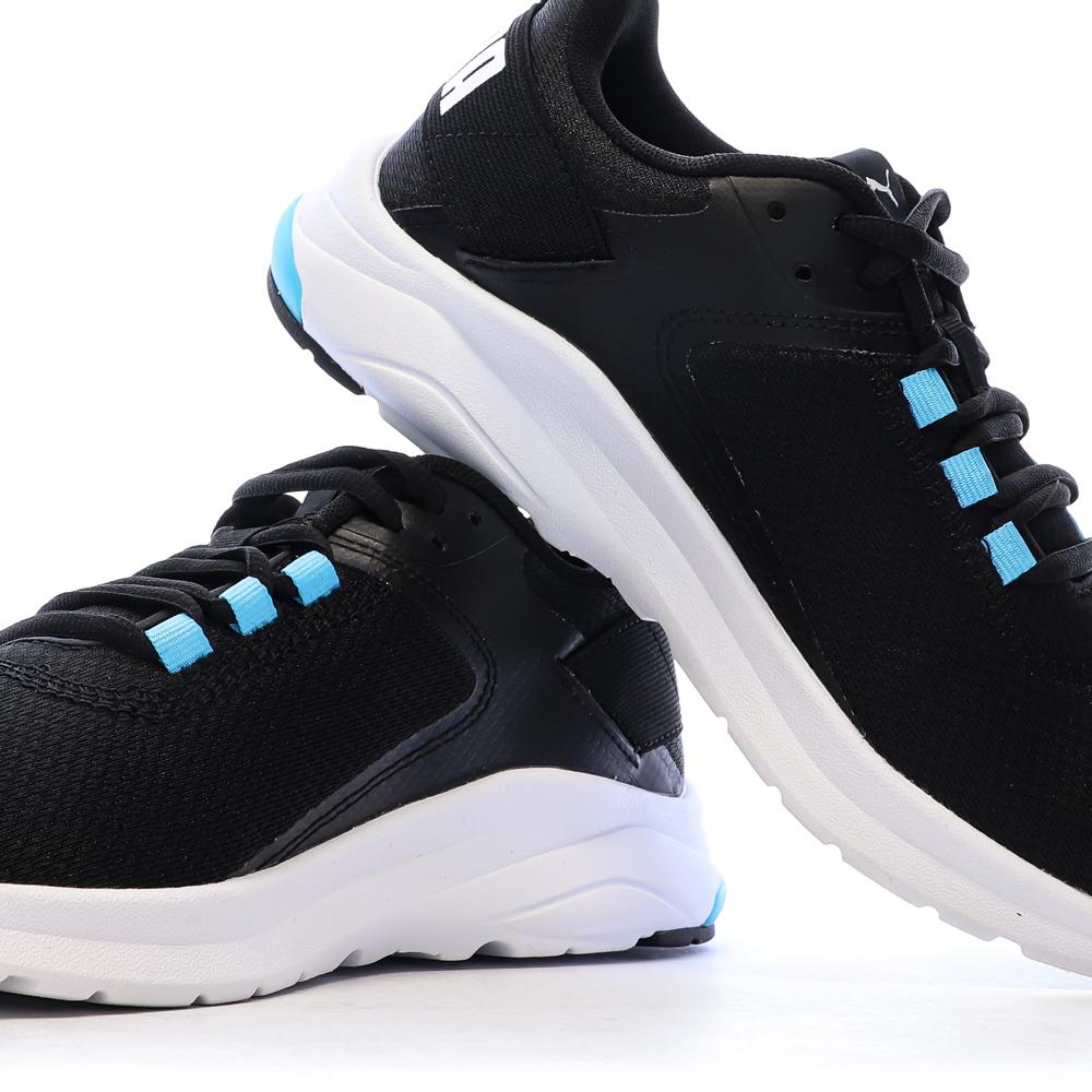 Baskets Noires/Bleu Homme Puma Electron 380435-01 vue 7