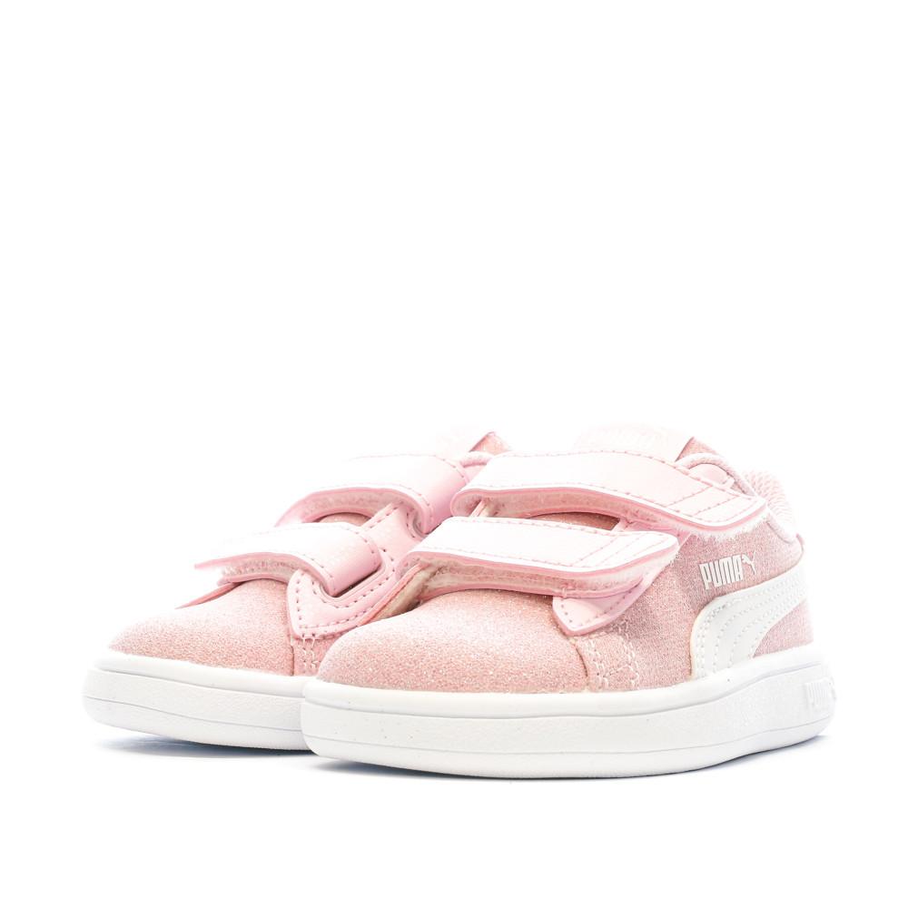 Baskets Roses a paillette Fille Puma Smash Glitz Glam Espace des marques