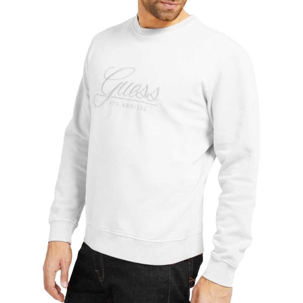 Sweat Blanc Homme Guess Jonata pas cher