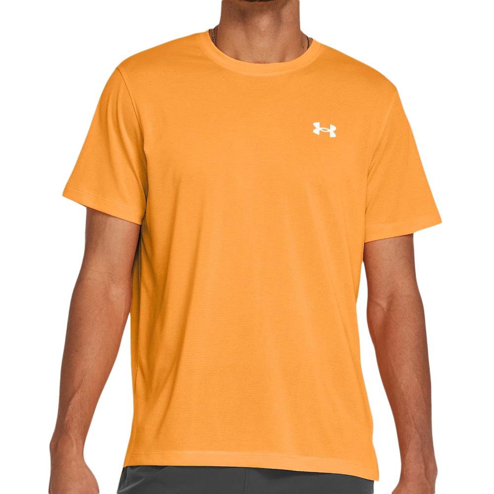 T-shirt Orange Homme Under Armour Streaker pas cher
