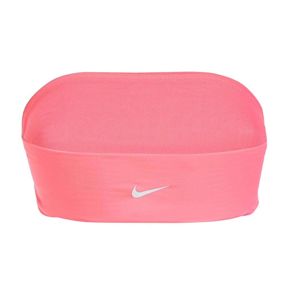 Haut de maillot de bain Rose Fluo Femme Nike Bandeau Bikini Top vue 2