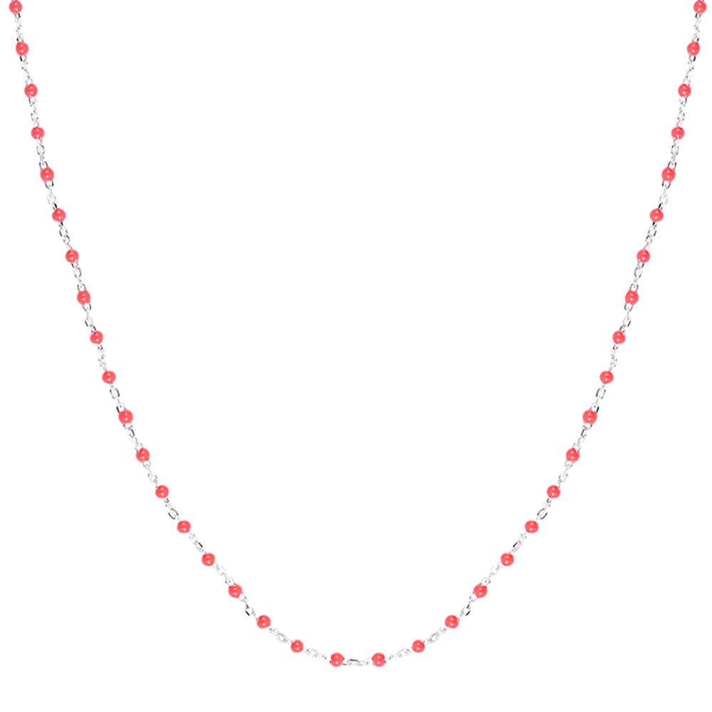 Collier Rouge Femme Clio Blue Mimi Argent vue 3