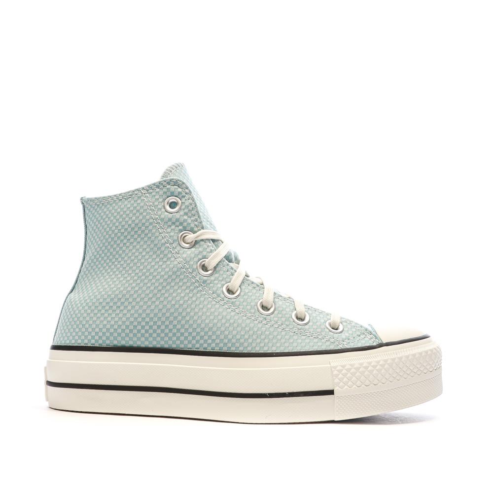 Baskets Turquoise Converse Femme Chuck Taylor All Star Lift Infinity vue 2