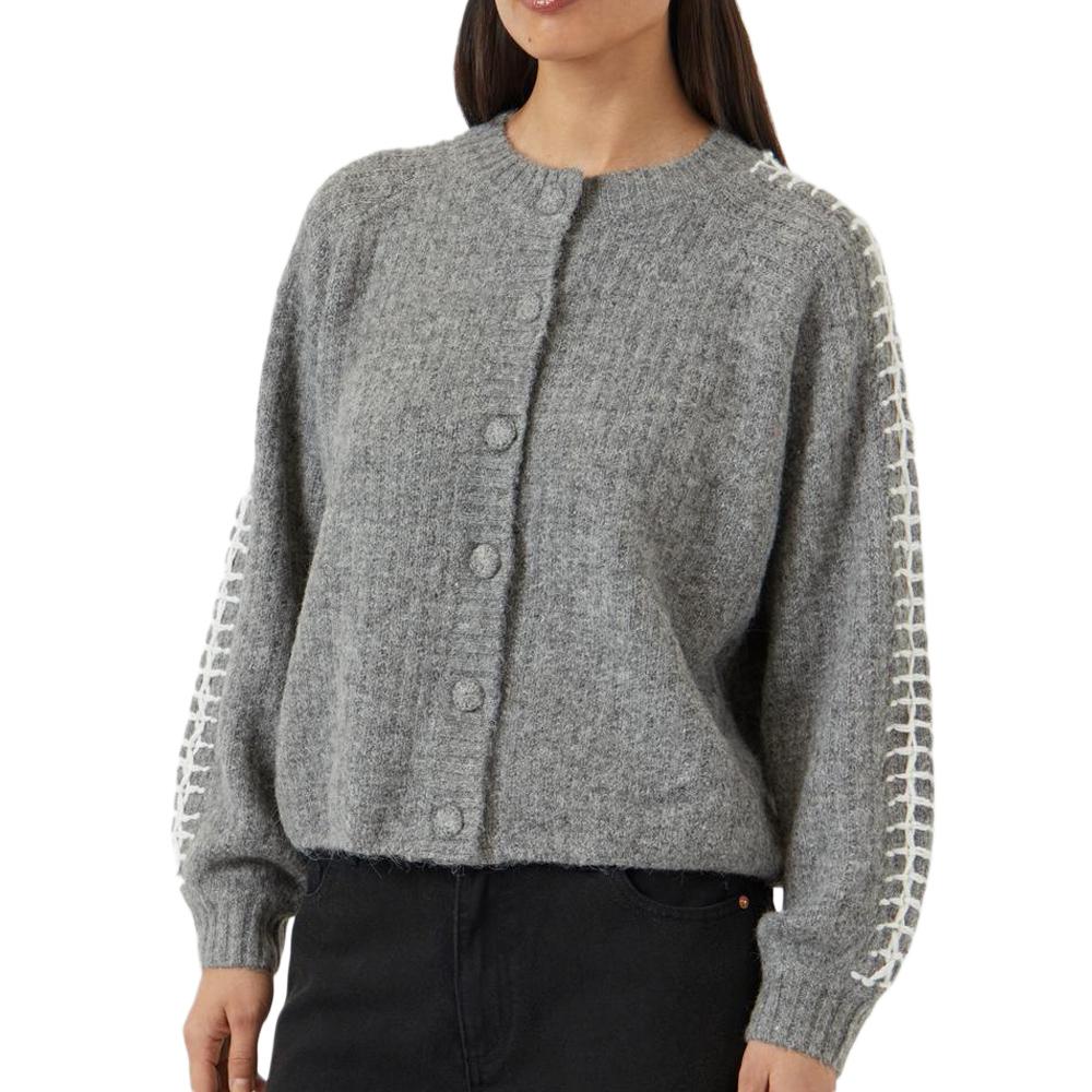 Gilet Gris Femme YAS Knit pas cher