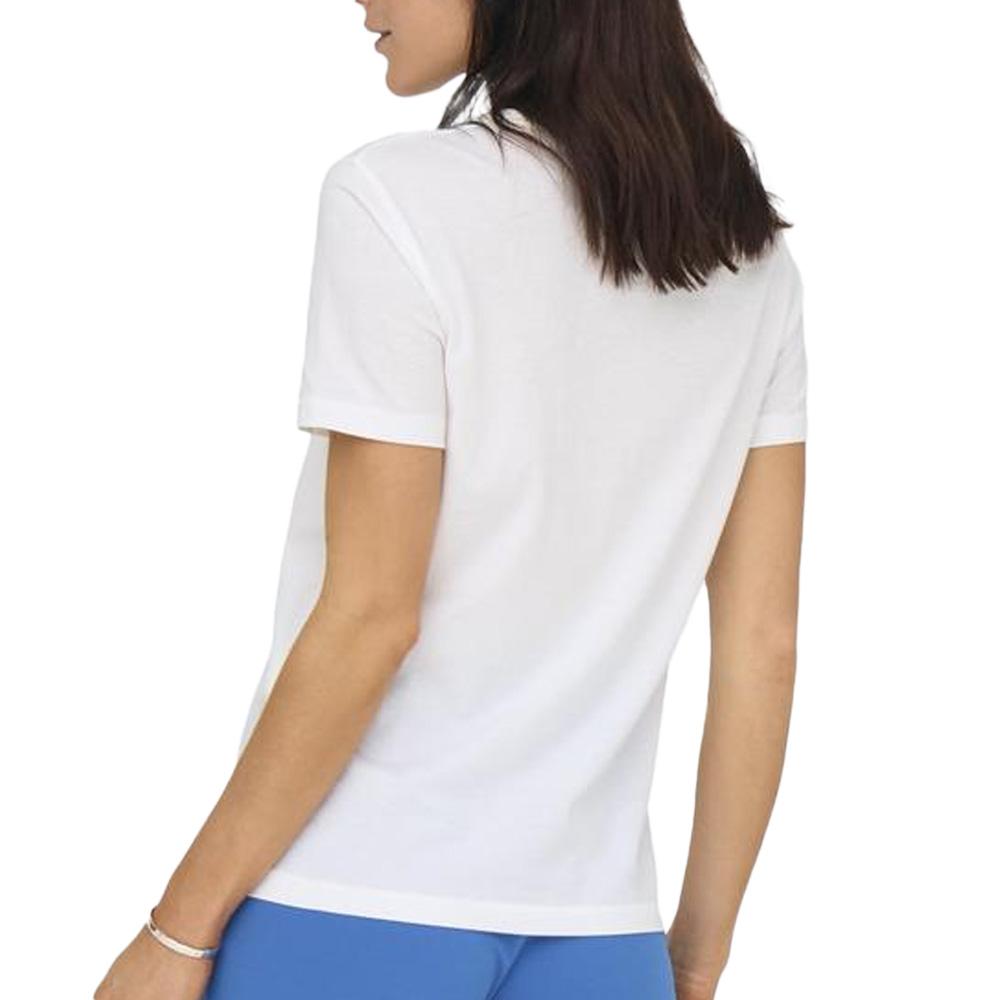 T-Shirt Blanc/Bleu Femme JDY Michigan Life vue 2