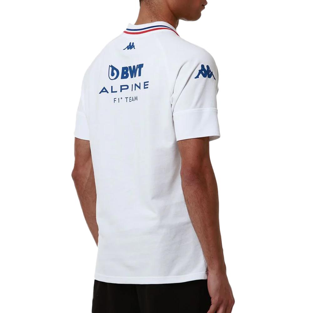 Polo Blanc Homme Kappa Andowi vue 2