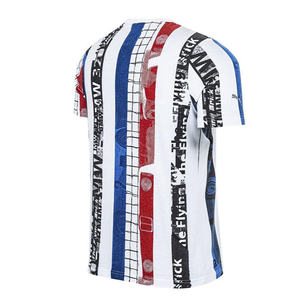 T-shirt Blanc/Bleu Homme Puma Bmw Mms vue 2