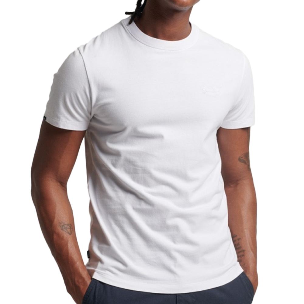 T-shirt Blanc Superdry Homme Vintage Logo Tee pas cher