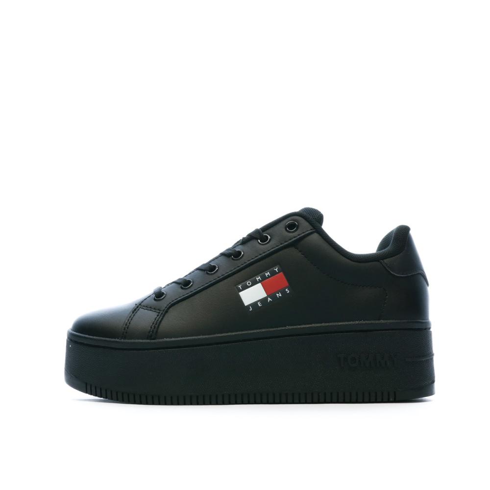 Baskets Noires Femme Tommy Hilfiger Flatform pas cher