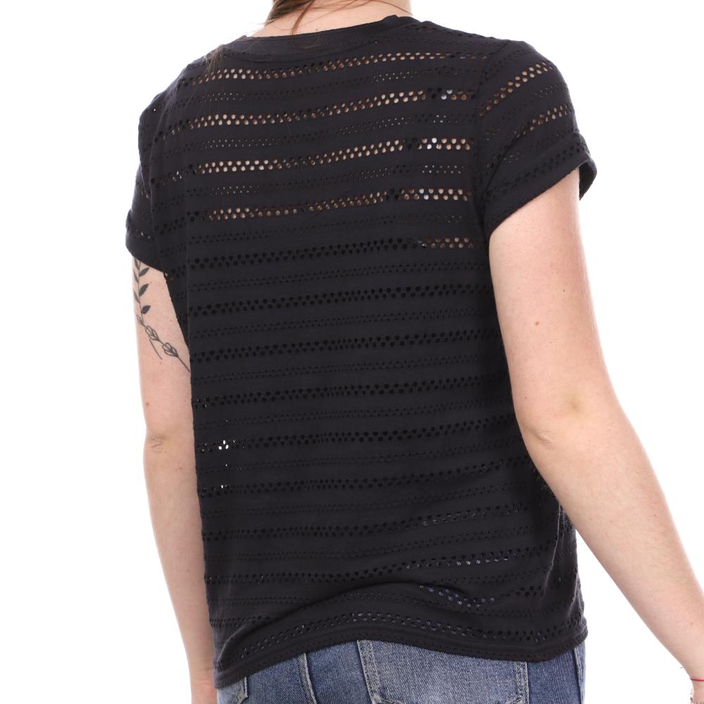 T-shirt Marine Femme Teddy Smith Loli vue 2