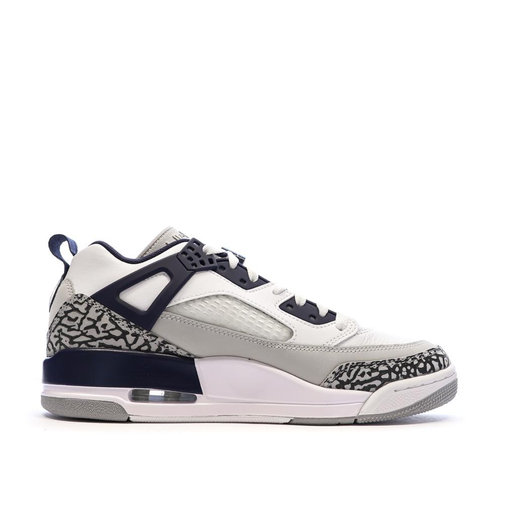 Baskets Blanc/Marine Homme Nike Jordan Spizike Low vue 2