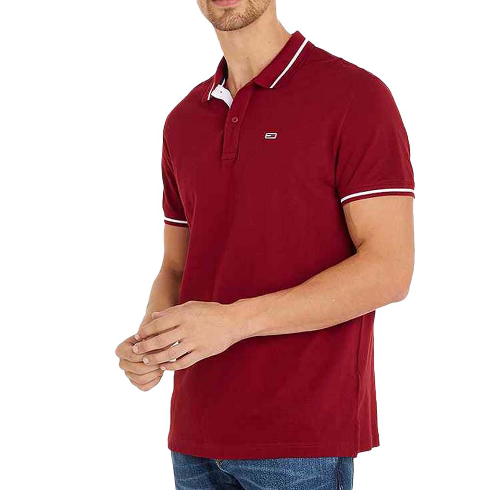 Polo Marine Homme Tommy Hilfiger Tipping pas cher