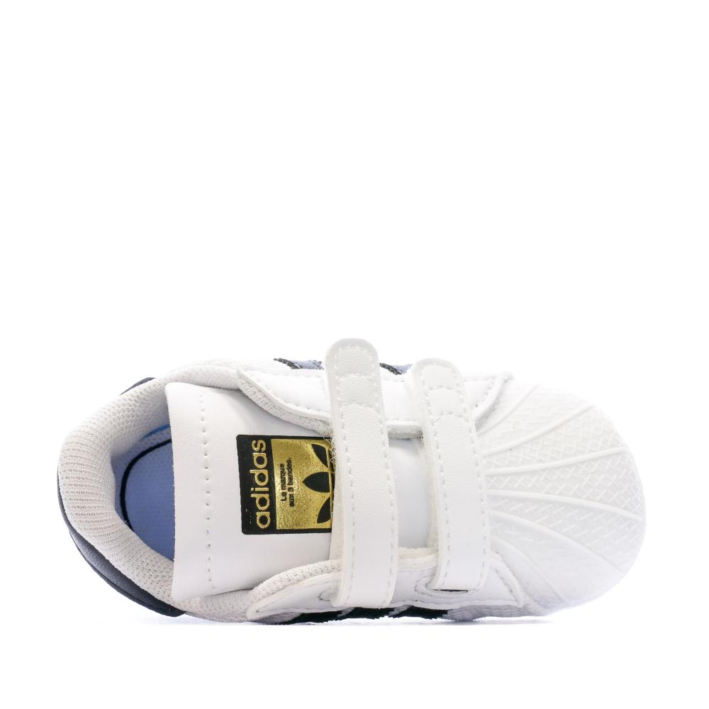 Baskets Blanches Mixte Bébé Adidas Superstar vue 4
