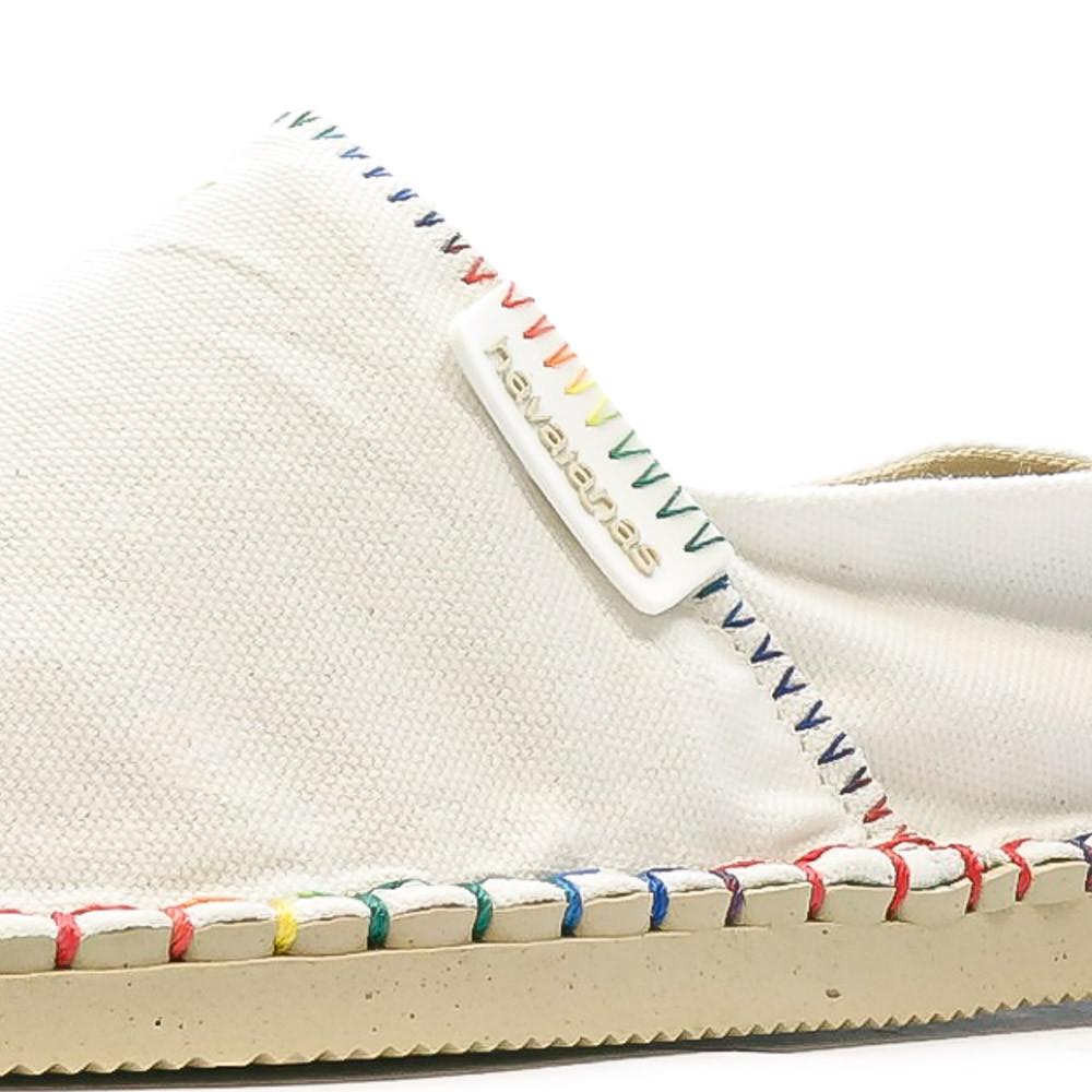 Espadrilles Blanc Femme Havaianas Origine Details vue 7